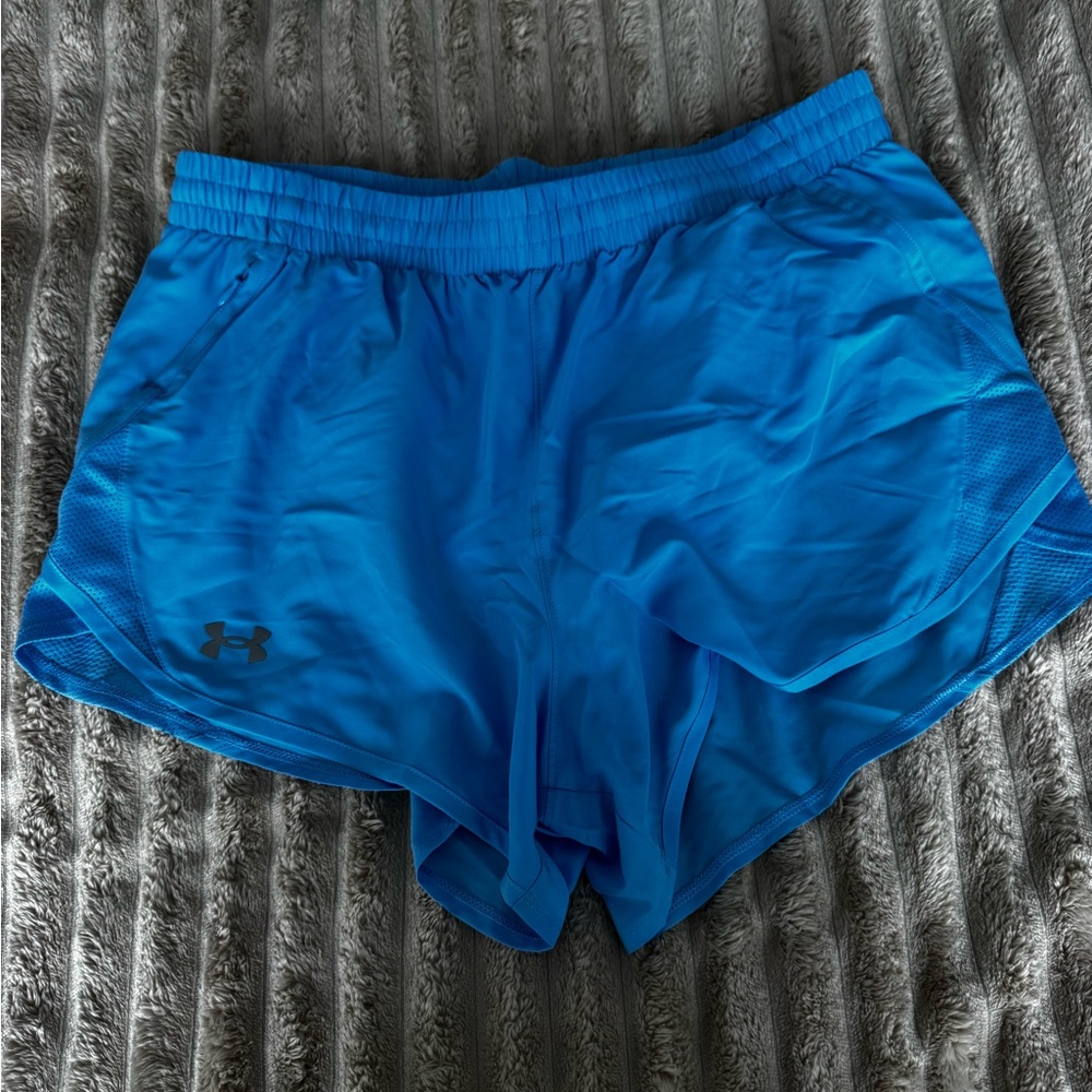 Under Armour Women's Vibrant Blue Athletic Shorts - LINED - NWOT